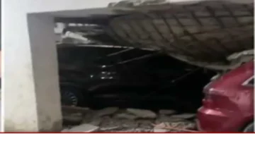 سقوط مفاجئ لسقف جراج يدمر سيارة شيماء سعيد أرملة إسماعيل الليثي